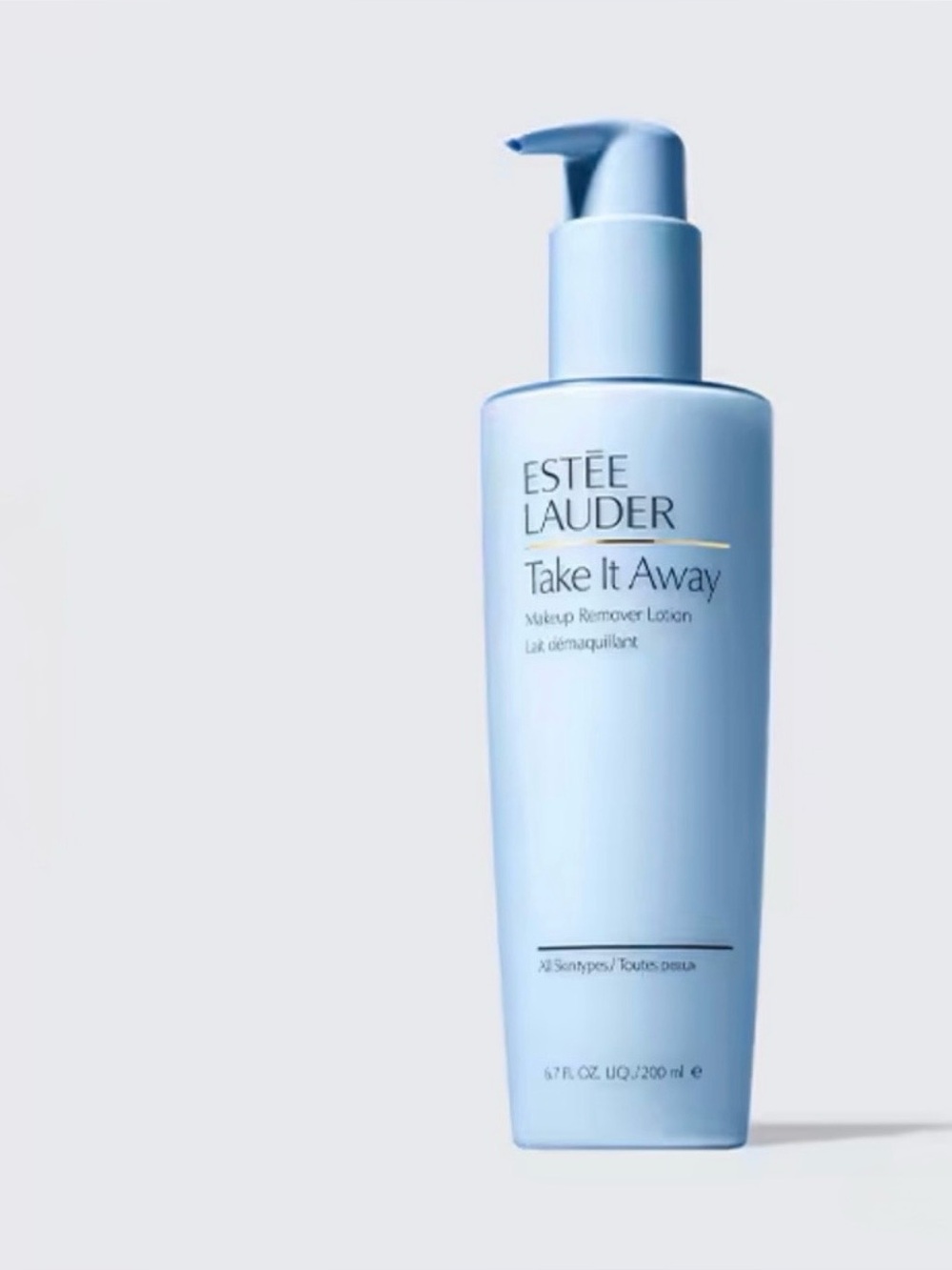 Estee Lauder Take It Away Makeup Remover Lotion in Light Blue Bottle